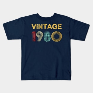 vintage born 1980 Kids T-Shirt